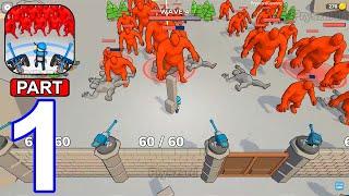 Build Defense - Gameplay Walkthrough Part 1 Stick War Army Commander Tower Defense (Android, iOS)