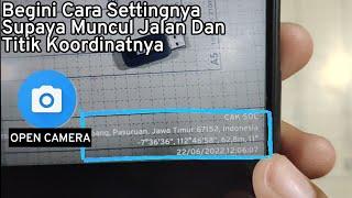 How to Setting To Show Coordinate Point in OPEN CAMERA