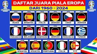 Daftar Juara Piala Eropa 1960-2024 - UEFA EURO 2024