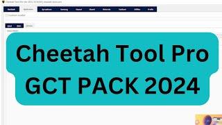 Cheetah Pro Tool Using GCT Pack FREE