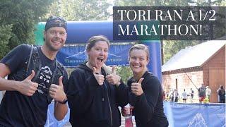 Tori Ran a 1/2 Marathon!  4K