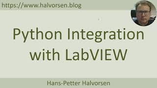 Python Integration with LabVIEW