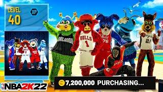 Winning a Game using EVERY MASCOT in NBA2K22! Spending 7.2 MILLION VC for EARLY ACCESS to MASCOTS!