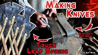 Craft Making Sharpen Knives || Truck Leaf Spring ||Creative Art Hacks || Blacksmith And DIY Workshop