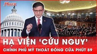 Hạ viện Mỹ ‘cứu nguy’, thông qua dự luật ngăn đóng cửa chính phủ vào phút 89 | Thời sự quốc tế