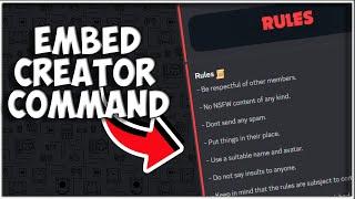 [NEW] - How to make a EMBED CREATOR for your discord bot! || Discord.js V14