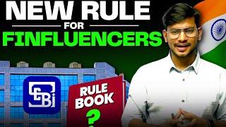 SEBI New rule for all FINFLUENCERS | Sebi Rules and Regulations