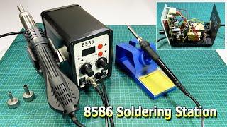 8586 Soldering Station Unboxing and Test || SMD BGA Rework Hot Air Blower station