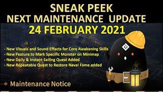 New Sailing & Naval Fame Recovery Quest, Mark Monster Feature, Skill Effect (Sneak Peek 24 Feb 2021)