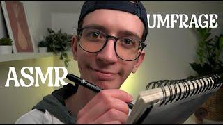 ASMR | Eine Umfrage über Ernährung!  | Fragebogen Roleplay