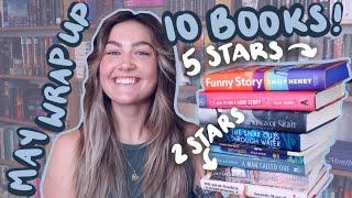 may reading wrap up️ 10 books! 2-5 star reads