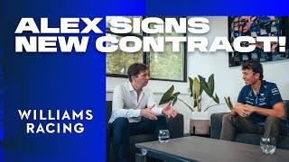 Alex and James Discuss New Contract!  | Williams Racing