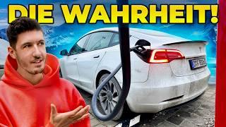 REICHWEITE im Model 3 über die AUTOBAHN in den SCHNEE  (Langstrecke!)