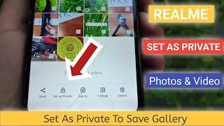 how to view set as private photos & videos in realme | how to set as private photos save to gallery