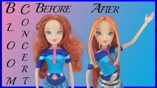 Winx Club Jakks Pacific Bloom Rock Concert Full Reroot Custom OOAK Doll - TYLER'S TOY BOX