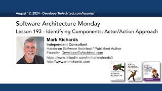 Lesson 193 - Identifying Components: The Actor Action Approach