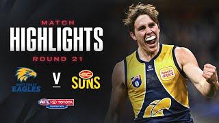 West Coast v Gold Coast Highlights | Round 21, 2024 | AFL