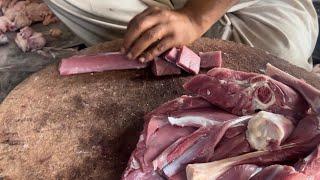 Best mutton cutting skill in Lahore || Meat cutting skill