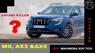 XUV700 variant details | MX, AX3 & AX5 | Prices start at ₹11.99 Lakh (ex-showroom)