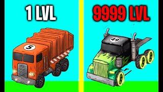 Merge Truck! - THE MOST EXPENSIVE & INCREDIBLE TRUCK EVOLUTION! Max Level Power & Speed! 9999+ Level