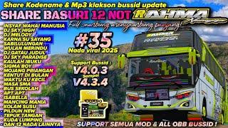 AKTOR MOAL GAGAL SHARE 35 NADA BASURI 12 NOT BUS RAHMA NUR SYIFA TERBARU! KODENAME & MP3 BUSSID NEW