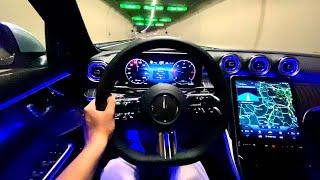2022 Mercedes C Class AMG | NIGHT Drive C220d FULL Review Interior Exterior
