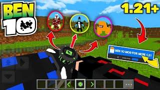 Best Ben 10 Mod For Minecraft PE 1.21+ || Ben 10 Mod For Mcpe 1.21.51