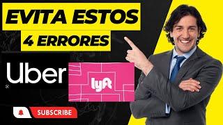 Evita estos 4 errores si trabajas para uber y lyft // seguridad sobre ganancia