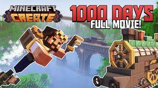 1000 days FULL MOVIE | Minecraft Create Mod (Episodes 1 - 13)