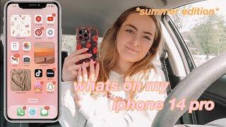 WHATS ON MY IPHONE 14 PRO 2023 SUMMER EDITION | HOW I CUSTOMIZED MY PHONE FOR SUMMER USING IOS 16