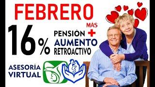 PENSIÓN IMSS e ISSSTE aumentan 16.00% RETROACTIVO en FEBRERO 2023 (Asesorías virtuales).