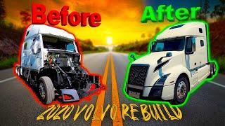 From Scrap to Showroom: A Time-Lapse of Transforming a Wrecked Volvo VNL760 Semi Truck Project