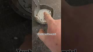 Touching molten metal #moltenmetal #request