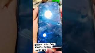 Iphone 11 Pro Only 40000/- Battery Health 92% BilalMobileCharminar market Hyderabad Bill box nd all