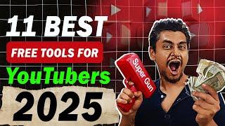  Make Money On YouTube 2025 with 11 TOOLS 100% FREE (Hindi)