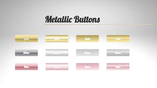 Creative css button style | Metallic style css