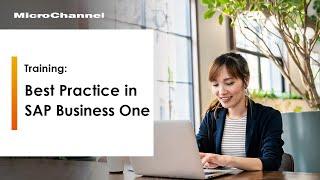 Best Practice in SAP Business One