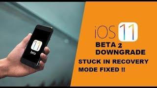 (NEW) DOWNGRADE FROM iOS 11 BETA 2 TO iOS 10 | STUCK IN RECOVERY MODE FIXED