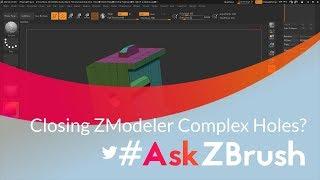 #AskZBrush: “Any tips on closing ZModeler holes with multiple edge loops?”