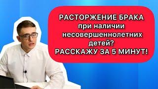 Развод (расторжение брака) при наличии несовершеннолетних детей - инструкция на 5 минут!