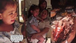 Scarlet Snow Belo Umiyak Dahil Naawa sa Lechon (awww sweet baby)