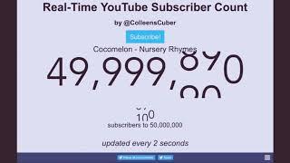 The Exact Moment Cocomelon Hit 50 Million Subscribers
