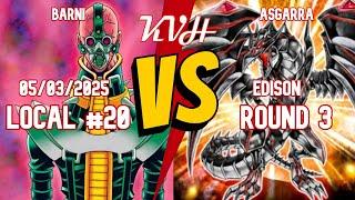 EDISON FORMAT || Jinzo OTK VS Dragon Control Round 3 || Feature Match || LOCAL #20