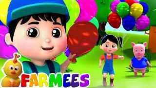 Balloon Song | Children's Music | Nursery Rhymes & Kids Songs | Baby Cartoon - Farmees