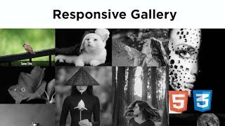 Responsive Masonry Gallery Using CSS & HTML | Masonry layout with CSS3