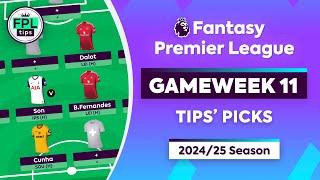 FPL GW11: TIPS' PICKS | Son, Bruno Fernandes & Cunha | Gameweek 11 | Fantasy Premier League 2024/25