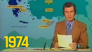 ARD Tagesschau 20:00 Uhr mit Wilhelm Wieben (21.07.1974)