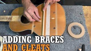 Bracing and Cleating a Tenor Guitar Top /// Oh and Garage Sale FINDS !