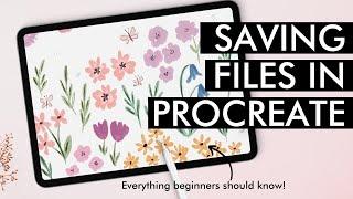 How to save and export images in PROCREATE (everything beginners should know!)