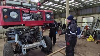 Land Rover Defender Chassis Swap